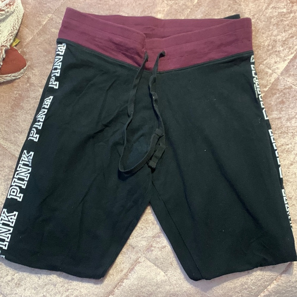 Black, PINK yoga sweats